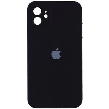 Силіконовий чохол з квадратними бортиками для iPhone 11 Black 208-00843 фото