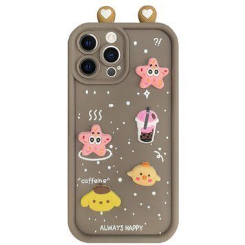 Чехол TPU Toys Case with Ears для Apple iPhone 12 (6.1") Brown 208-05396 фото