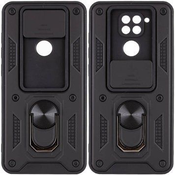 Ударостійкий чохол Camshield Serge Ring для Xiaomi Redmi Note 9 / Redmi 10X Black 777-04673 фото
