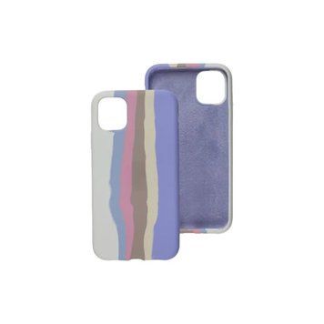 Силіконовий чохол Rainbow для iPhone 12/12 Pro Mist Blue/Blue 888-00106 фото