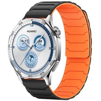 Ремінець Dual-color Magnetic для Smart Watch 22mm Black / Orange 212-01746 фото