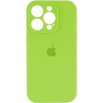 Силиконовый чехол с закрытой камерой для iPhone 15 Pro Shiny Green 666-01085 фото