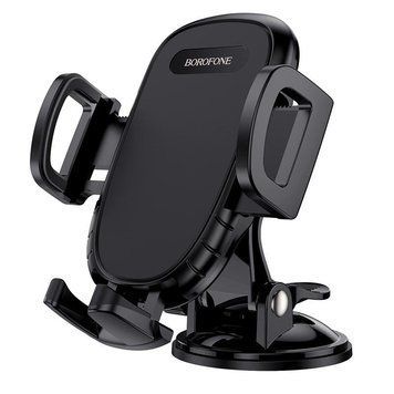 Автотримач для телефона BOROFONE BH37 Route push type suction cup car holder Black 6931474738486 фото