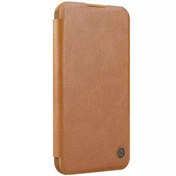 Шкіряний чохол-книжка Nillkin Qin Prop для Apple iPhone 16 Pro Max Brown 214-03396 фото