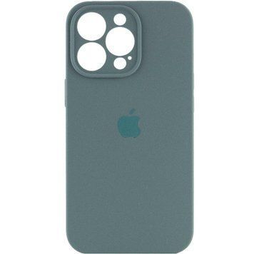 Силиконовый чехол с закрытой камерой для iPhone 14 Pro Pine Green 666-00879 фото
