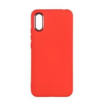 Чехол Silicone Cover Metal frame для Xiaomi Redmi 9A Red 208-03545 фото
