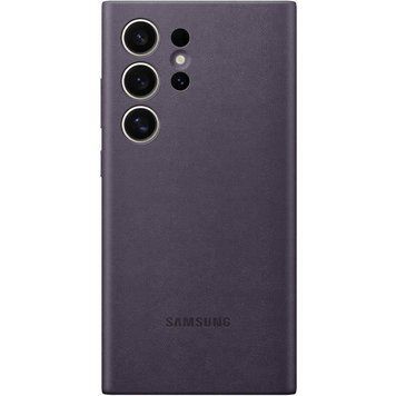 Кожаный чехол Leather Case для Samsung Galaxy S24 Ultra Purple 777-07945 фото