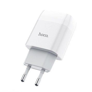 Сетевое зарядное устройство HOCO C73A Glorious dual port charger 12W White 6931474712912 фото