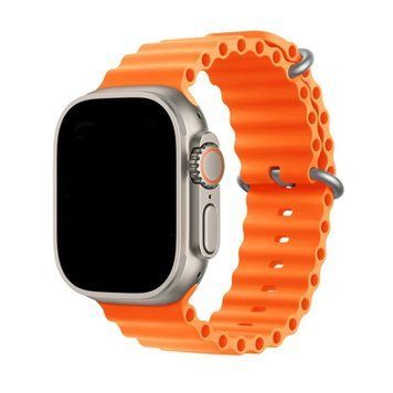 Силіконовий рифлений ремінець Ocean для Apple Watch 38/40/41 mm Оранжевий 212-00487 фото