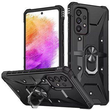 Ударопрочный чехол Pathfinder Ring для Samsung Galaxy A13 4G / A23 4G / M13 4G / M23 5G / A04s Black 777-07892 фото