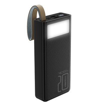 Портативный аккумулятор Power Bank Ridea RP-D20L+ Phoenix20+ PD/QC 3.0 20W digital display + lamp 20000 mAh Черный 216-00031 фото