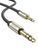 Аудіокабель UGREEN AV127 3.5mm Male to 6.35mm Male, TRS Stereo Audio Cable, nylon braid, 2m Gray UGR-10628 фото