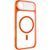 Чохол TPU+PC GETMAN Moon Clear with MagSafe для Apple iPhone 17 Air (6.5") Orange 656-08409 фото