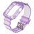 Ремінець для Apple Watch Band Color Transparent + Protect Case 44mm Lilac 212-01928 фото