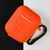 Силіконовий чохол із карабіном для навушників AirPods 2 Orange 203-00433 фото