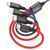 Кабель HOCO X76 USB to iP+Type-C+Type-C+Micro 2A, 1m, nylon, aluminum connectors Black+Red+Blue 6931474768650 фото