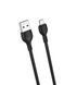 Кабель для заряджання та передачі даних XO-NB200 USB to Micro USB Чорний 1 м 209-00059 фото 1