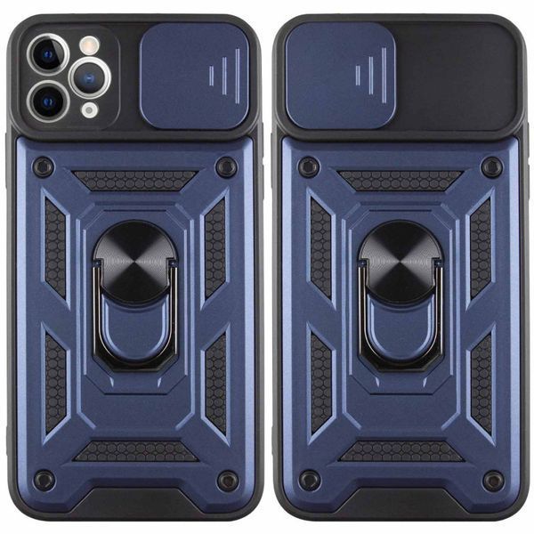 Ударопрочный чехол Camshield Serge Ring для Apple iPhone 11 Pro Max (6.5") Blue 208-05569 фото