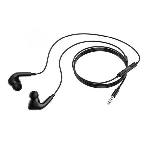 Навушники HOCO M101 Pro Crystal sound wire-controlled earphones with microphone Black 656-03931 фото