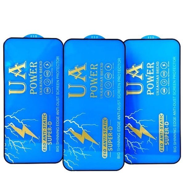 Захисне скло UA POWER ESD Anti-Static Super-D для iPhone 15 Plus/16 Plus 204-00150 фото