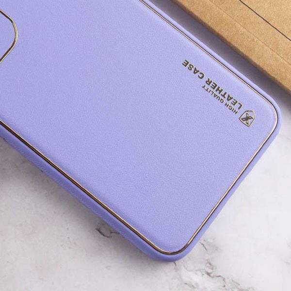 Шкіряний чохол Xshield для Xiaomi 14 Pro Бузковий / Dasheen ILSO-00000069362-13 фото