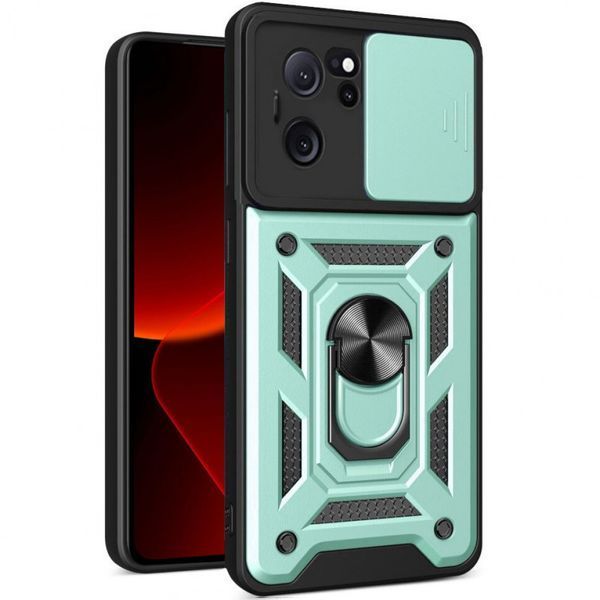 Ударостійкий чохол Camshield Serge Ring для Xiaomi 13T / 13T Pro Green 777-04448 фото