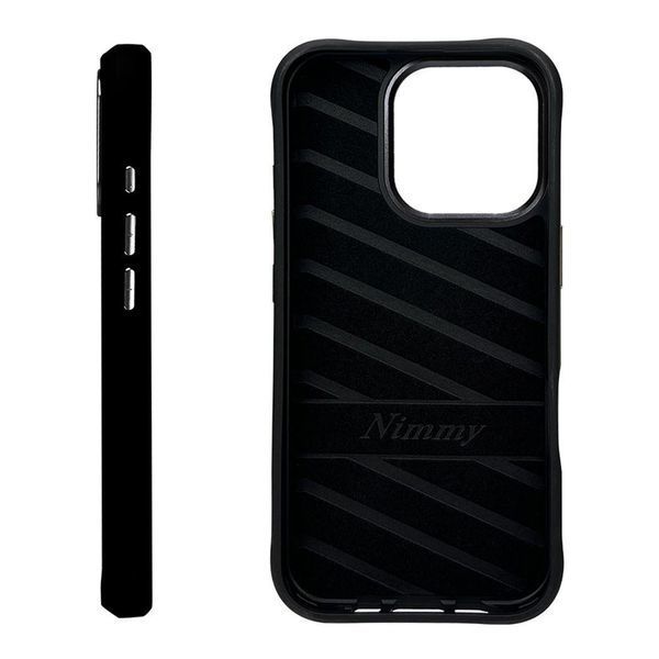 Чохол TPU+PC Nimmy 3D with Metal Buttons для iPhone 16 Pro Gorilla Black 656-02546 фото