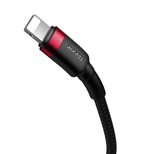 Кабель Baseus Cafule Cable Type-C to iP PD 20W 1m Red+Black CATLKLF-91 фото