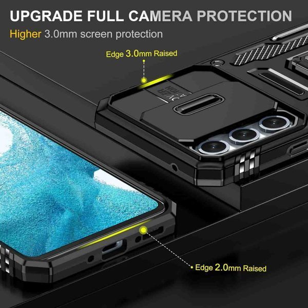 Ударостійкий чохол Camshield Army Ring для Samsung Galaxy S25 / S24 Black 777-04948 фото