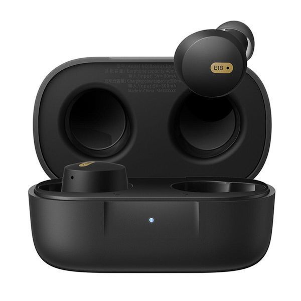 Бездротові навушники Baseus Bowie E18 True Wireless Earphones Cosmic Black 656-03827 фото