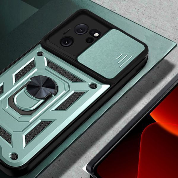 Ударостійкий чохол Camshield Serge Ring для Xiaomi 13T / 13T Pro Green 777-04448 фото