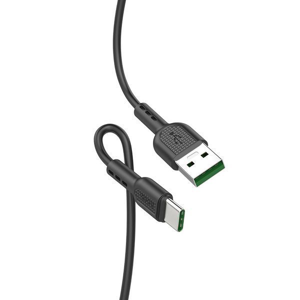 Кабель HOCO X33 Type-C 5A Surge charging data cable Black 6931474706119 фото