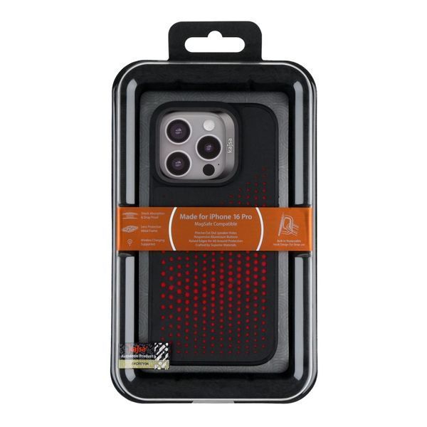Чохол Kajsa Splendid Collection Circle with MagSafe для iPhone 16 Pro Black 2020000509165 фото