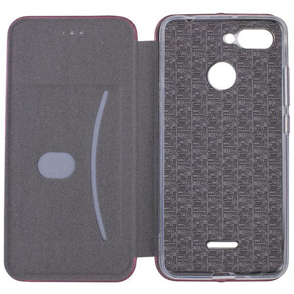 Шкіряний чохол-книжка Classy для Xiaomi Redmi 6 Maroon 777-06107 фото