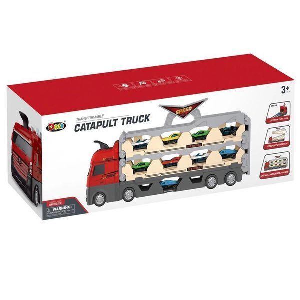 Игровой набор-грузовик SHT D663-T202 Catapult Truck + 8 small car 656-03599 фото