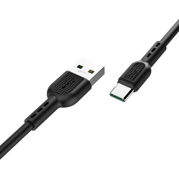 Кабель HOCO X33 Type-C 5A Surge charging data cable Black 6931474706119 фото