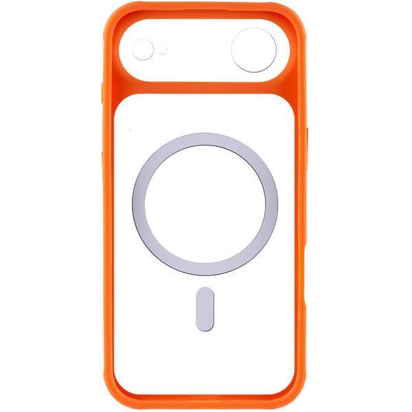Чохол TPU+PC GETMAN Moon Clear with MagSafe для Apple iPhone 17 Air (6.5") Orange 656-08409 фото