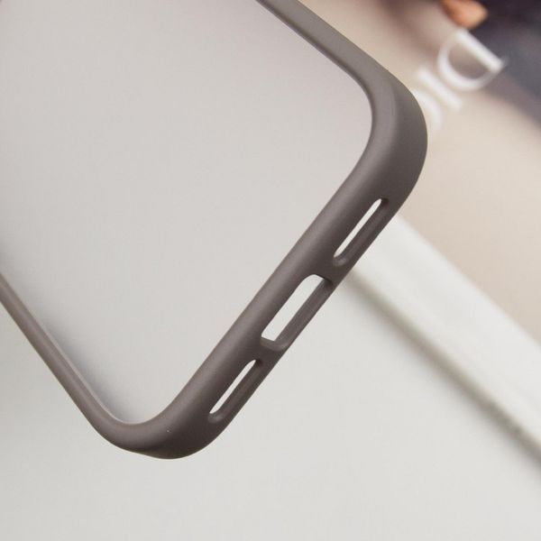 TPU+PC чехол Metal Buttons для Apple iPhone 16 Pro Max (6.9") Серый 777-08240 фото