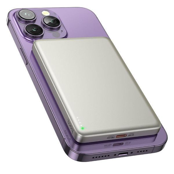 Power Bank Hoco Q26 Joy PD20W magnetic fast charging 5000mAh Титанове золото 656-01467 фото