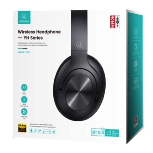 Навушники USAMS-YH21 Wireless Headphone-- YH Series black 656-00971 фото