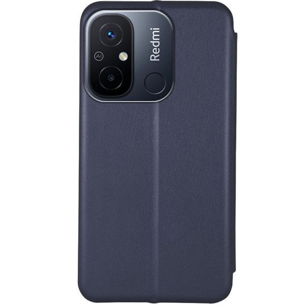 Шкіряний чохол-книжка Classy для Xiaomi Redmi 12C Темно-синій 777-03619 фото