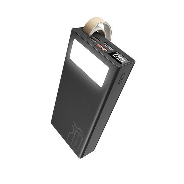 Портативний акумулятор Power Bank Ridea RP-D20L+ Phoenix20+ PD/QC 3.0 20W digital display + lamp 20000 mAh Чорний 216-00031 фото