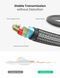 Аудіокабель UGREEN AV127 3.5mm Male to 6.35mm Male, TRS Stereo Audio Cable, nylon braid, 2m Gray UGR-10628 фото 5