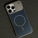 Чохол Glass Matte Aromatherapy Metal Magnetic для iPhone 14 Pro Blue 214-02333 фото 1