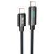 Кабель HOCO U125 Benefit 100W charging data cable with display Type-C to Type-C Black 6942007611930 фото 1