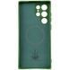 Чехол Silicone Cover Lakshmi Full Camera with MagFit для Samsung Galaxy S25 Ultra Зеленый 555-01987 фото 2