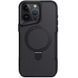 TPU+PC чохол Metal Buttons with MagSafe Carbon Ring для Apple iPhone 16 Pro (6.3") Black 777-08089 фото 2