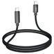 Кабель HOCO U125 Benefit 100W charging data cable with display Type-C to Type-C Black 6942007611930 фото 4