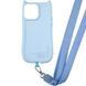 Чохол з шнурком GETMAN Cat with straps для iPhone 13 Pro Max (6.7") Blue 555-00417 фото 2