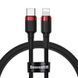 Кабель Baseus Cafule Cable Type-C to iP PD 20W 1m Red+Black CATLKLF-91 фото 1